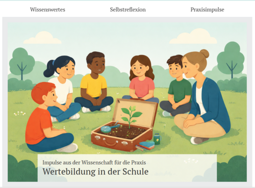 Screenshot Webseite wertebildung.unibas.ch
