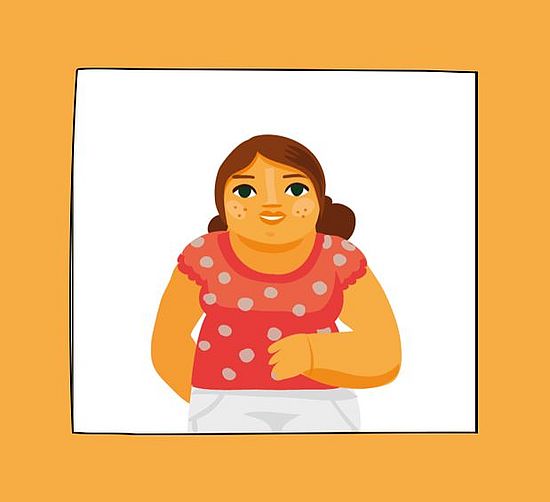 Frau im Cartoonstyle