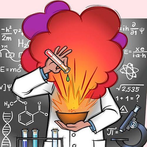 Scena di laboratorio con piastra di Petri e grande fiamma
