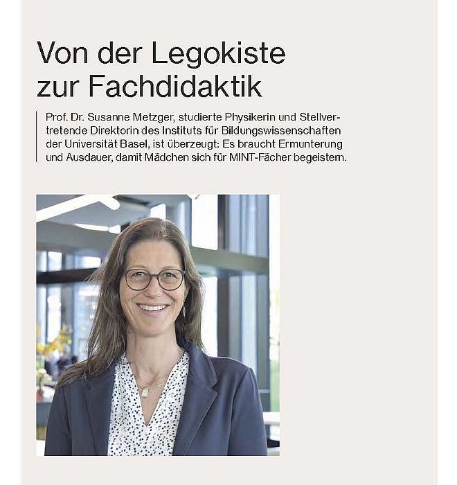 Titelbild aus Schulblatt mit Titel: Von der Legokiste zur Fachdidaktik