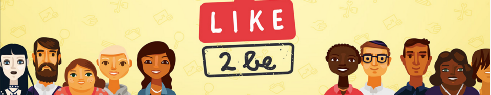Menschen mit dem Like2be-Logo