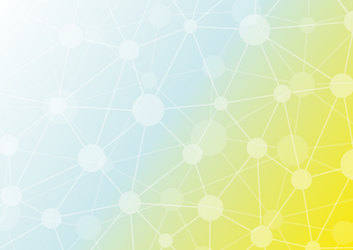Netzstruktur in den Farben der Unibas und der PHFHNW
